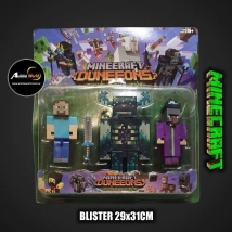 MINECRAFT BLISTER X3 MAS ARMA #6 (BLISTER 29x31CM) (F0956)