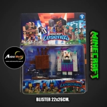 MINECRAFT BLISTER X2 LEGENDS #1 (BLISTER 22x26CM) (F0957)