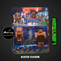 MINECRAFT BLISTER X2 LEGENDS #2 (BLISTER 22x26CM) (F0958)