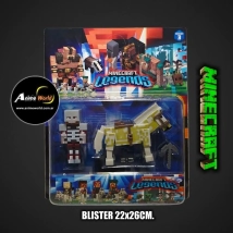 MINECRAFT BLISTER X2 LEGENDS #4 (BLISTER 22x26CM) (F0960)