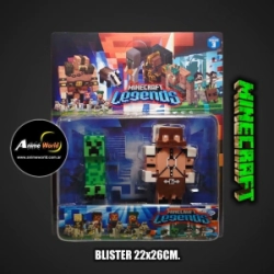 MINECRAFT BLISTER X2 LEGENDS #6 (BLISTER 22x26CM) (F0962)