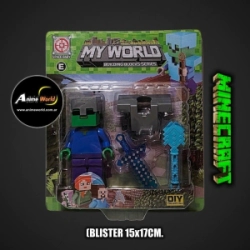 BLOQUE EN BLISTER MINECRAFT #10 (BLISTER 15x17CM) (L1028)