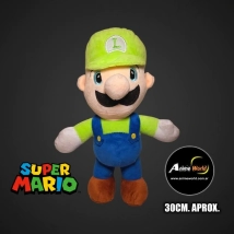 PELUCHE SUPER MARIO BROSS - LUIGGI PARADO #2 (29CM APROX) (P1807)
