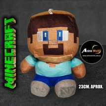 PELUCHE MINECRAFT PELICULA #2 STEVE (23CM APROX) (P1814)