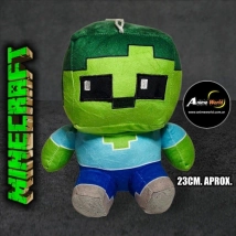 PELUCHE MINECRAFT PELICULA #3 ZOMBIE (23CM APROX) (P1815)