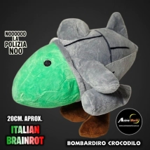 PELUCHE ITALIAN BRAINROT - BOMBARDIRO CROCODILO #1 (20CM APROX) (P1829)