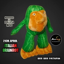 PELUCHE ITALIAN BRAINROT - BRR BRR PATAPIM #1 (21CM APROX) (P1830)