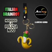 LLAVERO GOMA ITALIAN BRAINROT #4 (N0627)