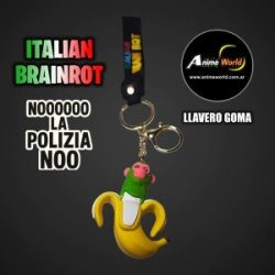 LLAVERO GOMA ITALIAN BRAINROT #4 (N0627)