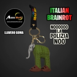 LLAVERO GOMA ITALIAN BRAINROT #5 (N0628)