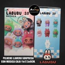 LABUBU LLAVERO SORPRESA 3.0 CON MUSICA THE MONSTERS #1 (REPLICA) (CAJA 11x17,5x9CM) (P1839)