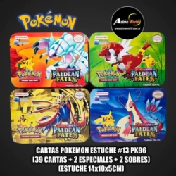 CARTAS POKEMON ESTUCHE #13 PK96 (39 CARTAS + 2 ESPECIALES + 2 SOBRES) (ESTUCHE 14x10x5CM) (A0651)