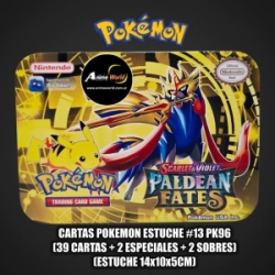 CARTAS POKEMON ESTUCHE #13 PK96 (39 CARTAS + 2 ESPECIALES + 2 SOBRES) (ESTUCHE 14x10x5CM) (A0651)