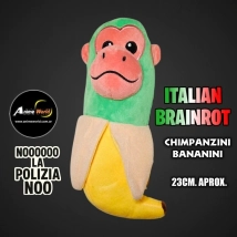 PELUCHE ITALIAN BRAINROT - CHIMPANZINI BANANINI #1 (23CM APROX) (P1857)