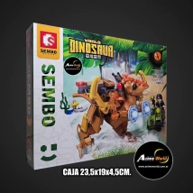 BLOQUE GENERICO SEMBO S205019 DINOSAURIO WORLD (CAJA 23,5x19x4,5CM) (L1067)
