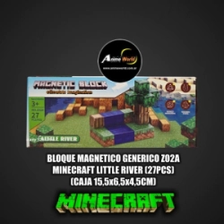 BLOQUE MAGNETICO GENERICO Z02A MINECRAFT LITTLE RIVER (27PCS) (CAJA 15,5x6,5x4,5CM) (L1074)