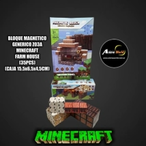 BLOQUE MAGNETICO GENERICO Z03A MINECRAFT FARM HOUSE (35PCS) (CAJA 15,5x6,5x4,5CM) (L1075)