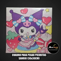 CUADROS PARA PEGAR PIEDRITAS SANRIO #7 (30x30CM) (A0663)