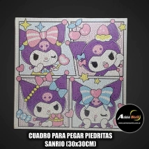 CUADROS PARA PEGAR PIEDRITAS SANRIO #8 (30x30CM) (A0664)