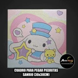 CUADROS PARA PEGAR PIEDRITAS SANRIO #9 (30x30CM) (A0665)