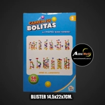 JUEGO CARRERA DE BOLITAS (50PCS) (BLISTER 14,5x22x7CM) (A0667)