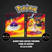 ALBUM PARA CARTAS POKEMON x40 CARTAS (24,5x14,5CM) (A0670)