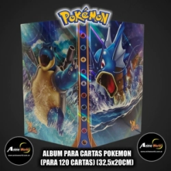 ALBUM PARA CARTAS POKEMON x120 CARTAS (32,5x20CM) (A0671)