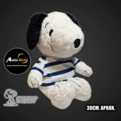 PELUCHE SNOOPY RAYAS AZUL (30CM APROX) (P1874)
