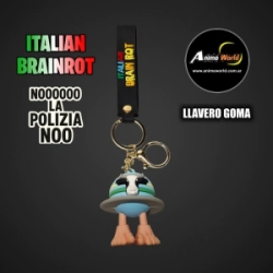 LLAVERO GOMA ITALIAN BRAINROT #9 (N0638)