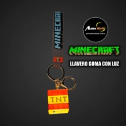 LLAVERO GOMA MINECRAFT CON LUZ #6 (N0640)