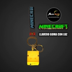 LLAVERO GOMA MINECRAFT CON LUZ #8 (N0642)