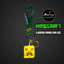 LLAVERO GOMA MINECRAFT CON LUZ #9 (N0643)