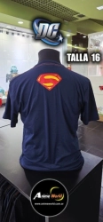 REMERA ALGODON IMPORTADO 3D SUPERMAN #1 AZUL (TALLA 16) (R1122)