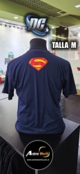 REMERA ALGODON IMPORTADO 3D SUPERMAN #1 AZUL (TALLA M) (R1124)
