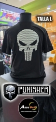 REMERA ALGODON IMPORTADO 3D PUNISHER #1 (TALLA L) (R1139)