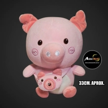 PELUCHE CERDITO CON CARTERA (33CM APROX) (P1916)
