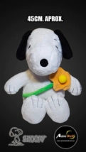 PELUCHE SNOOPY IMPORTADO CON FLOR (45CM APROX) (P1917)