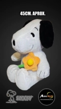PELUCHE SNOOPY IMPORTADO CON FLOR (45CM APROX) (P1917)