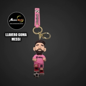 LLAVERO GOMA MESSI #4 (N0649)