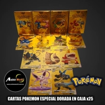 CARTAS POKEMON ESPECIAL DORADA EN CAJA x25 (A0680)