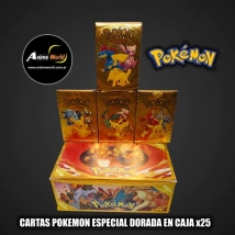 CARTAS POKEMON ESPECIAL DORADA EN CAJA x25 (A0680)