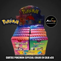 CARTAS POKEMON ESPECIAL COLOR EN CAJA x55 (A0683)