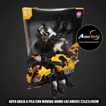 AUTO ABEJA A PILA CON MOVING-HUMO-LUZ AMC03 22x22x10CM #1 (A0687)
