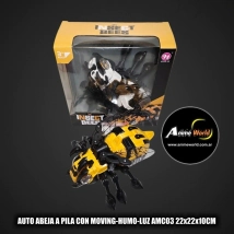 AUTO ABEJA A PILA CON MOVING-HUMO-LUZ AMC03 22x22x10CM #1 (A0687)