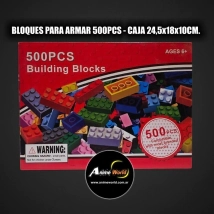 BLOQUES PARA ARMAR 500PCS (CAJA 24,5x18x10CM) (L1112)