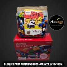 BLOQUES PARA ARMAR 500PCS (CAJA 24,5x18x10CM) (L1112)