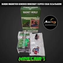 BLOQUE MAGNETICO GENERICO S001-1 MINECRAFT (53PCS) (CAJA 10,5x15x6CM) (L1113)