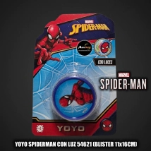YOYO SPIDERMAN CON LUZ 54621 (BLISTER 11x16CM) (A0689)