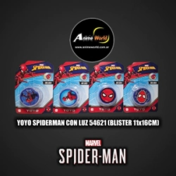 YOYO SPIDERMAN CON LUZ 54621 (BLISTER 11x16CM) (A0689)