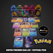 CARTAS POKEMON CAJA x30 +1ESPECIAL PK30 (A0691)